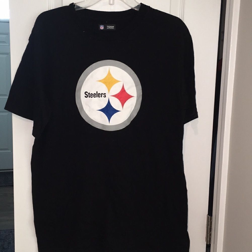 Pittsburgh Steelers BIG LOGO football t shirt M